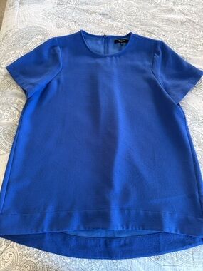 Madewell Short-Sleeve Blouse in Blue